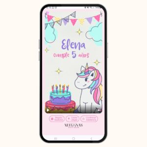 Modelo Cumple Unicornio 1